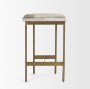 69384 - Millie 26.25H Hair-on-hide Seat W/ Gold Metal Frame Counter Stool