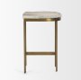 69384 - Millie 26.25H Hair-on-hide Seat W/ Gold Metal Frame Counter Stool