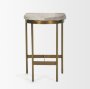 69384 - Millie 26.25H Hair-on-hide Seat W/ Gold Metal Frame Counter Stool