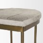 69384 - Millie 26.25H Hair-on-hide Seat W/ Gold Metal Frame Counter Stool