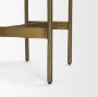 69384 - Millie 26.25H Hair-on-hide Seat W/ Gold Metal Frame Counter Stool