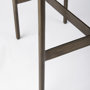 69384 - Millie 26.25H Hair-on-hide Seat W/ Gold Metal Frame Counter Stool