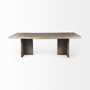 69140-AB - Konstantin 94.0 x 40.0 x 30.0 Medium Brown Wood W/ Live Edge Rectangular Dining Table