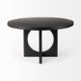 69185 - Liesl 54" Black Wood W/ Circular Top Dining Table