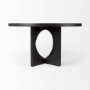 69185 - Liesl 54" Black Wood W/ Circular Top Dining Table