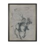 13617 - Polo Player I by Mercana Studio a Hand Embellished Textured Framed Art Print Matted under Glass