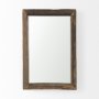 69154 - Gervaise 12L x 2W x 18H Brown Wood Frame Rectangular Wall Mirror