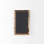 69152 - Gervaise 12L x 2W x7H Small Brown Wood Frame Rectangular Wall Mirror