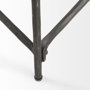 69246-AB - Lorlei I 53.0 X 35.0 X 15.5 White Marble Top W/ X-Shaped Gray Iron Base Coffee Table