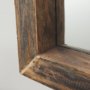 69156 - Gerome 28 x 48 Brown Wood Frame Rectangular Wall Mirror