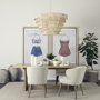 69200 - Aida 84L Light Brown Wood Dining Table