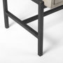 69291 - Arelius 36L x 18W x 32H Gray Wood, Black Metal Base w/ 2 Glass Doors Accent Cabinet
