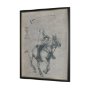 13617 - Polo Player I by Mercana Studio a Hand Embellished Textured Framed Art Print Matted under Glass