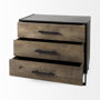 69569 - Alvin 34.5L x 21.5W x 30.0H Wood W/Metal Framing Accent Cabinet 