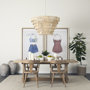 69200 - Aida 84L Light Brown Wood Dining Table