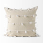 68883 - Erica 20x20 Cream With White Detail Pillow Cover
