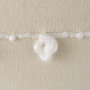 68883 - Erica 20x20 Cream With White Detail Pillow Cover