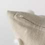 68883 - Erica 20x20 Cream With White Detail Pillow Cover
