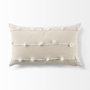68884 - Erica 13x21 Cream With White Detail Pillow Cover