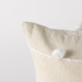 68884 - Erica 13x21 Cream With White Detail Pillow Cover