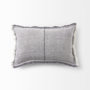 69416 - Thais 13x21 Gray Fabric Fringed Decorative Pillow Cover