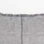 69416 - Thais 13x21 Gray Fabric Fringed Decorative Pillow Cover