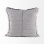 69417 - Thais 20x20 Blue and Cream Fringed Pillow Cover