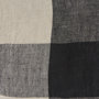 69420 - Raquel 13x21 Beige and Black Fabric Plaid Pillow Cover 