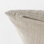 69420 - Raquel 13x21 Beige and Black Fabric Plaid Pillow Cover 