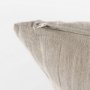 69421 - Raquel 18L x 18W Beige and Black Fabric Plaid Decorative Pillow Cover