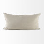 69428 - Ivivva 14x26 Beige Fabric Textured Decorative Pillow Cover 