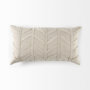 69428 - Ivivva 14x26 Beige Fabric Textured Decorative Pillow Cover 