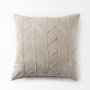 69429 - Ivivva 20x20 Beige Fabric Textured Pillow Cover 