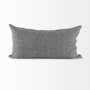 69430 - Ramone 14x26 White and Black Fabric Pillow Cover 