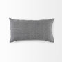 69430 - Ramone 14x26 White and Black Fabric Pillow Cover 