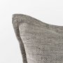 69442 - Zadie 14x26 Light Gray and Dark Gray Fabric Color Blocked Pillow Cover 
