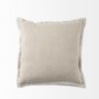 69445 - Mae 20L x 20W Beige Fabric Pillow Cover