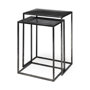 69338 - Kasey (Set of 2) 17.7L x 12.6W x 24.4H Galvanized Metal Nesting Accent Tables