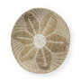 69603 - Mekhi 24.0L x 24.0W x 3.5 Light Brown Seagrass W/White String Round Wall Hanging Plate