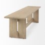 69196 - Aida 18H Light Brown Wood Dining Bench