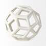 69479 - Geom 7.1L x 7.1W x 7.1H White Ceramic Geometric  Object