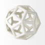69479 - Geom 7.1L x 7.1W x 7.1H White Ceramic Geometric  Object