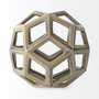 69480 - Geom 7.1L x 7.1W x 7.1H Tan Ceramic Geometric Object