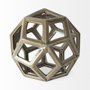 69480 - Geom 7.1L x 7.1W x 7.1H Tan Ceramic Geometric Object