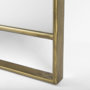 69535 - Sadie 36.0L x 2.0W x 76.0H Antique Gold Metal Rounded Arch Floor Mirror