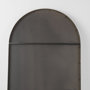 69535 - Sadie 36.0L x 2.0W x 76.0H Antique Gold Metal Rounded Arch Floor Mirror
