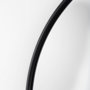 69536 - Sadie 36.0L x 2.0W x 76.0H Black Metal Rounded Arch Floor Mirror