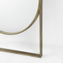 69537 - Sadie 28.0L x 2.0W x 78.0H Antique Gold Rounded Arch Floor Mirror