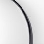 69538 - Sadie 28.0L x 2.0W x 78.0H Black Metal Rounded Arch Floor Mirror 