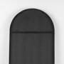 69538 - Sadie 28.0L x 2.0W x 78.0H Black Metal Rounded Arch Floor Mirror 